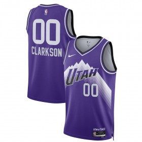 NBA Mænd Trøje Utah Jazz Clarkson 2023-24 Jordan Nike City Edition Lilla Swingman
